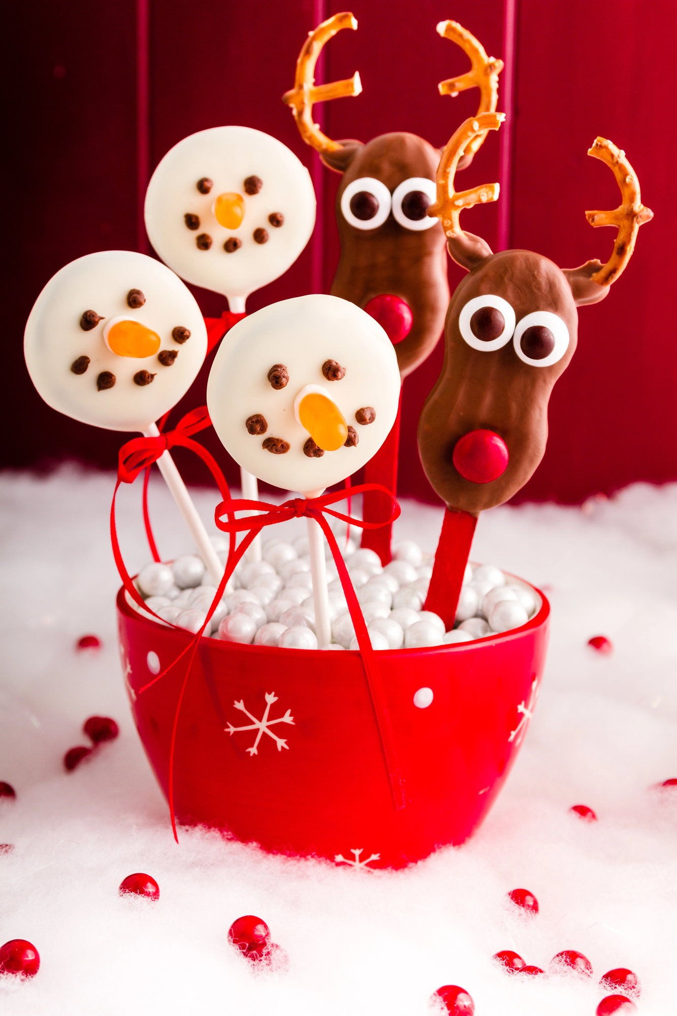 christmas cake pops