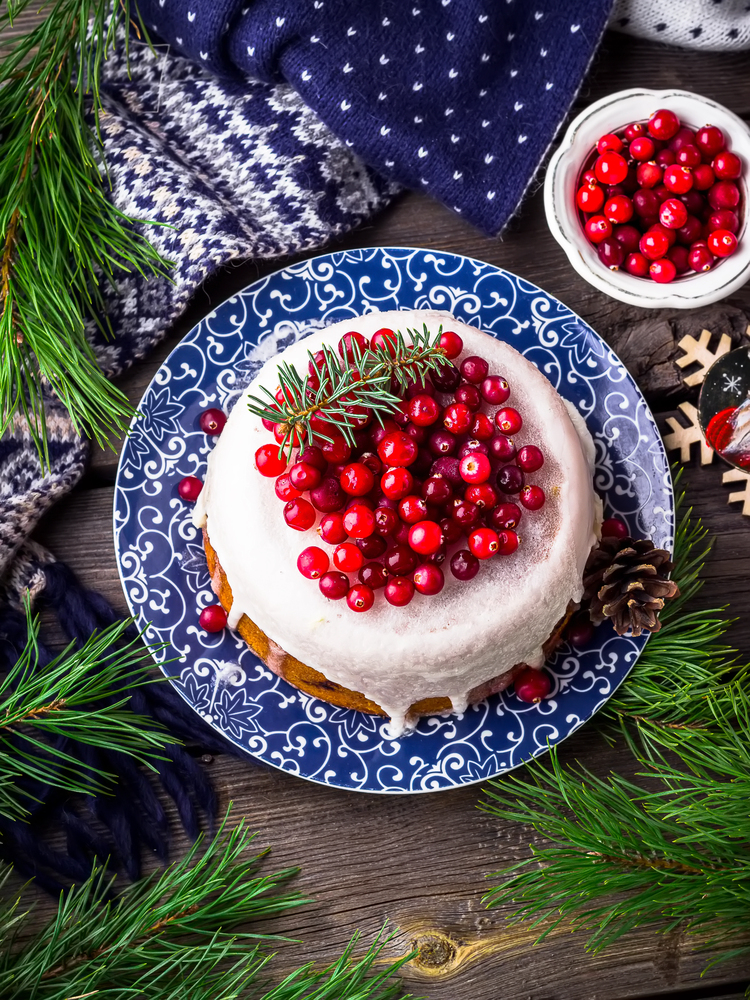 cranberry christmas cake