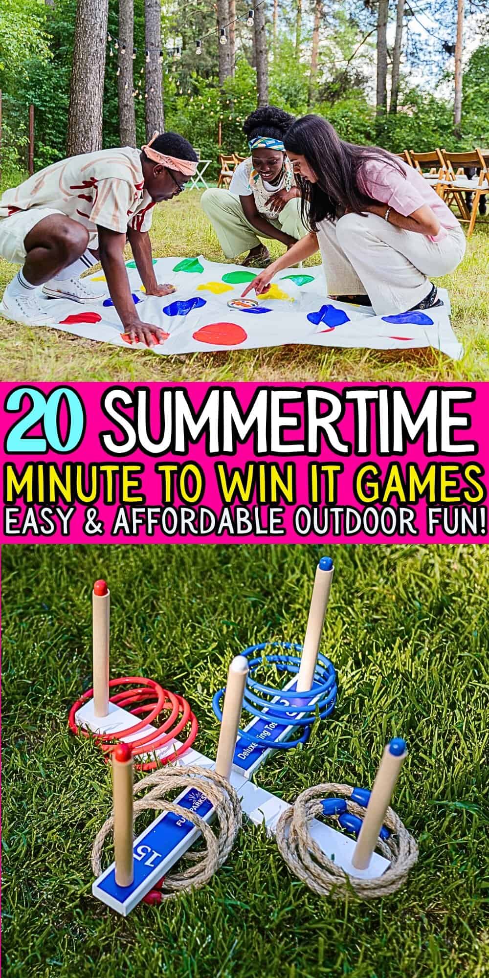 20 Summertime Minute To Win It Games That Are Cheap Easy and Fun