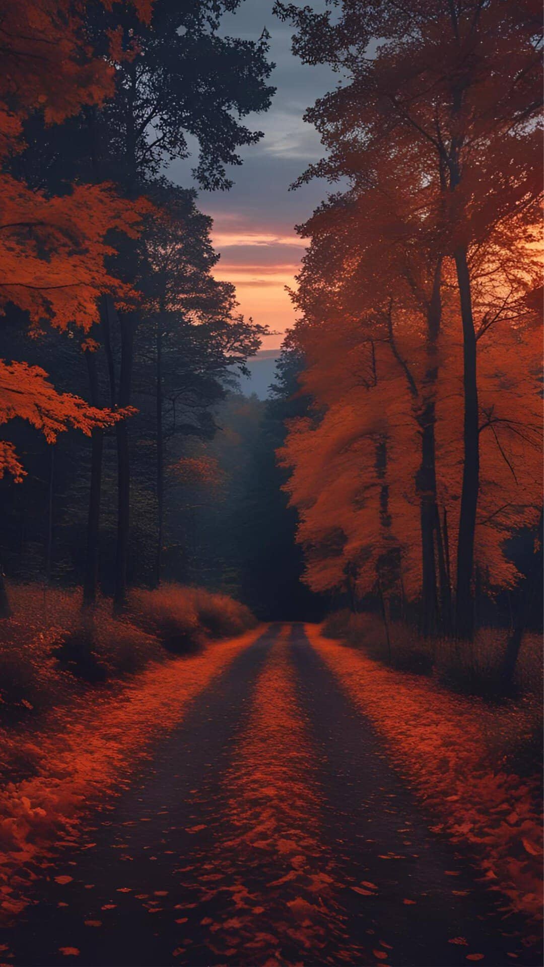 Autumn Forest at Dusk Wallpaper_ Fall Backgrounds iPhone Style