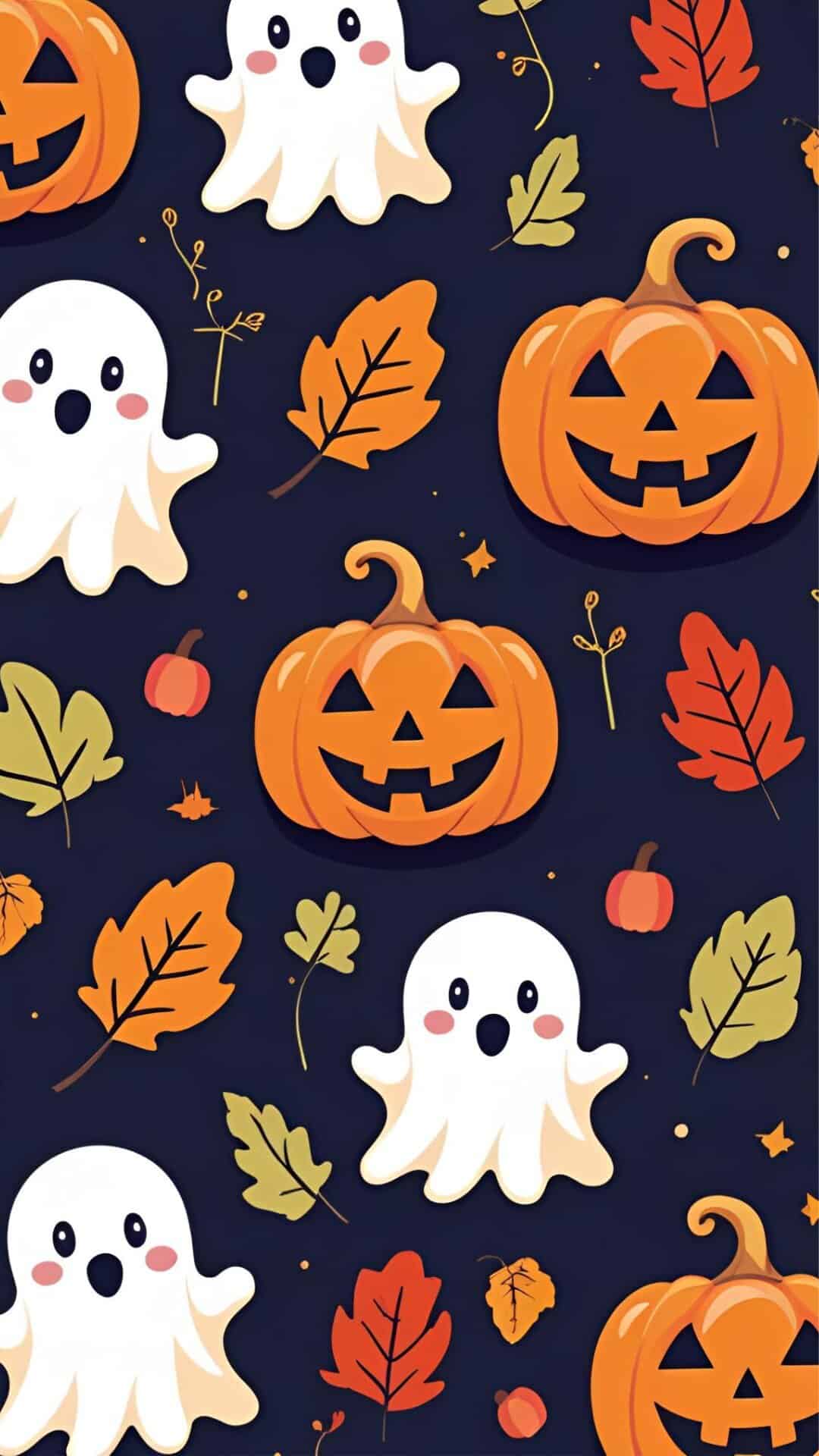 Cute Halloween Wallpaper_ Whimsical and Fun Fall Phone Background