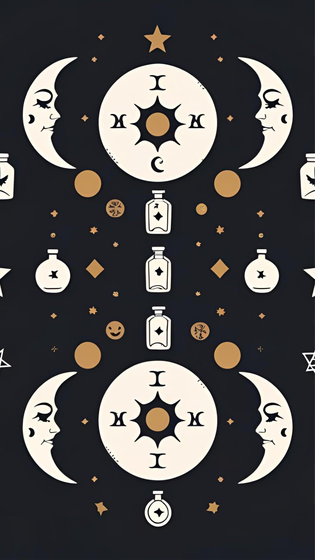 Halloween Lock Screen With Witchy Symbols_ Minimalist Spooky Vibes