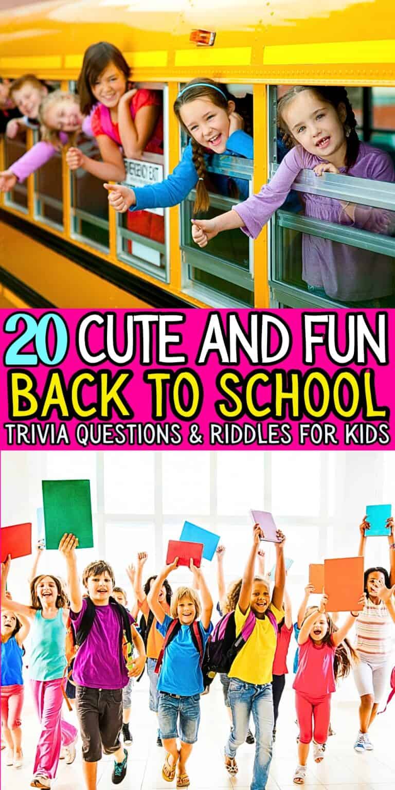 20 fun and cute back to school trivia questions and riddles for kids