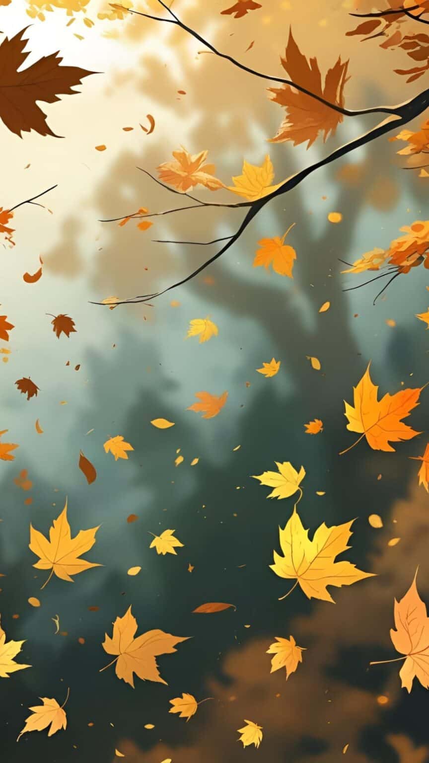 Autumn Leaves in Motion