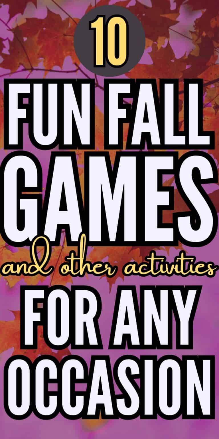Fun Fall Games and Activities To Print and Play For Parties Classrooms and Family Time