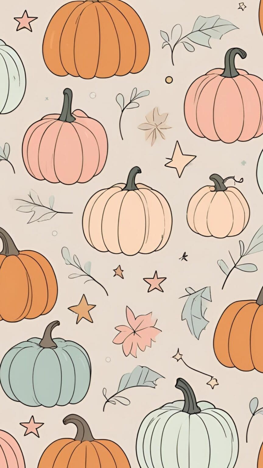 Soft Pumpkin Doodles