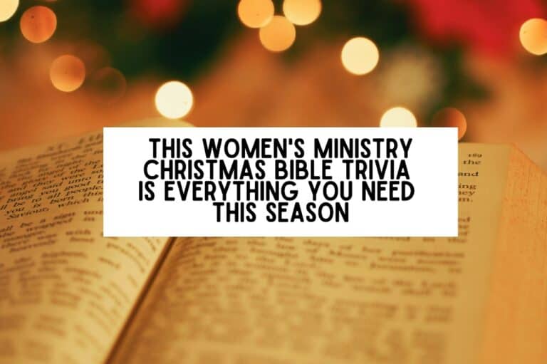This Women's Ministry Christmas Bible Trivia is Everything You Need This Season