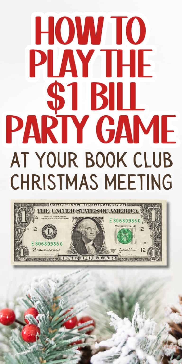 How To Play The Dollar Bill Game At Your Christmas Book Club Meeting