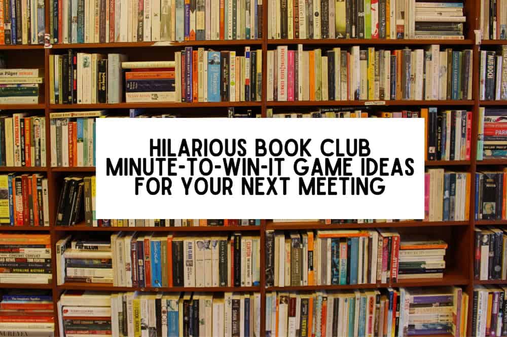 hilarious book club minute-to-win-it game ideas for your next meeting